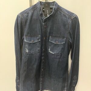 The Kooples Men’s Denim Buttons down New with Tags